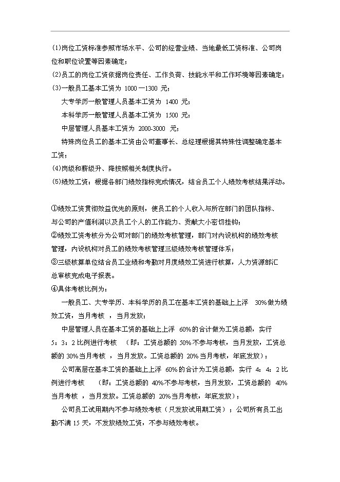 隴南浙商投資控股有限公司人力資源管理手冊